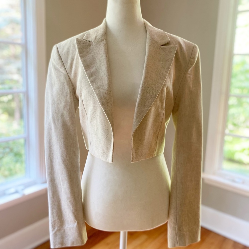 Zara crop blazer